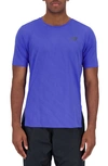 New Balance Q Speed Icex Jacquard T-shirt In Marine Blue