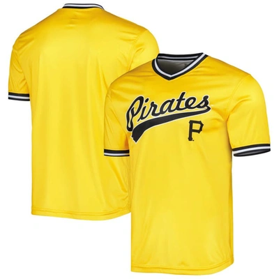 Stitches Yellow Pittsburgh Pirates Cooperstown Collection Team Jersey In Gold