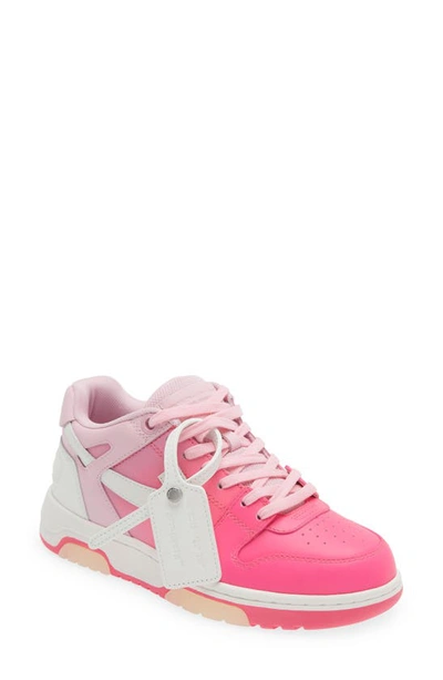Off-white Out Of Office Lea Gradient Sneaker In White,pink,fuchsia