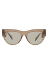 Versace 56mm Cat Eye Sunglasses In Brown