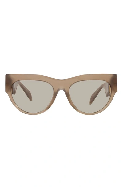 Versace 56mm Cat Eye Sunglasses In Brown