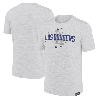 Nike Gray Los Angeles Dodgers City Connect Velocity Practice Performance T-shirt
