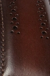 Allen Edmonds Manistee Brogued Leather Belt In Brown