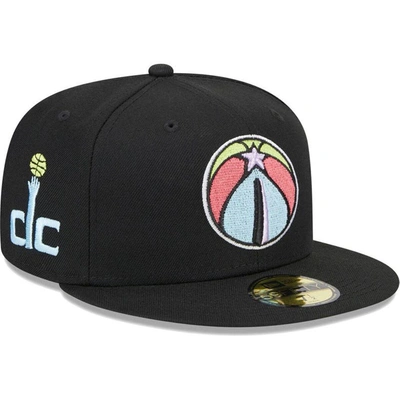 New Era Black Washington Wizards Color Pack 59fifty Fitted Hat
