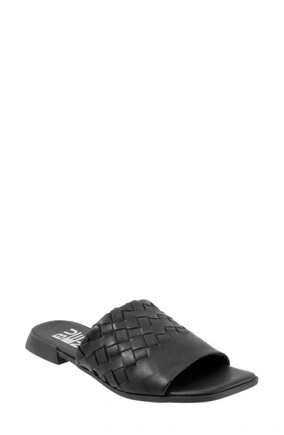 Bueno Tessa Slide Sandal In Black