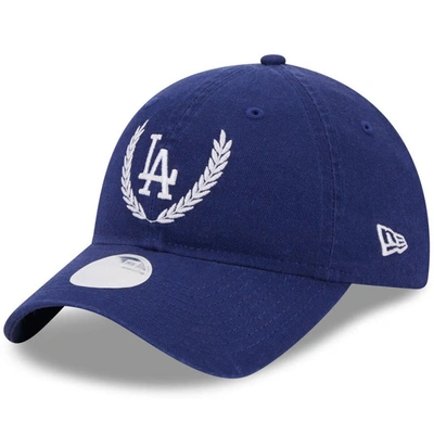 New Era Royal Los Angeles Dodgers Leaves 9twenty Adjustable Hat