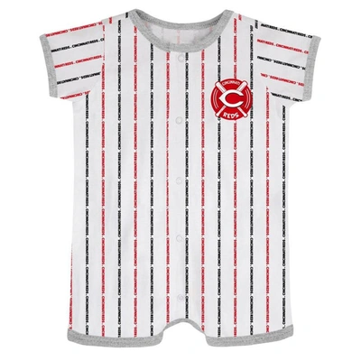 Outerstuff Babies' Infant White Cincinnati Reds Ball Hitter Coverall