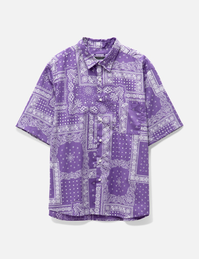 Sophnet. Purple Paisley Shirt