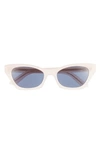Dior Midnight 53mm Butterfly Sunglasses In Pink/blue Solid