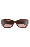 Dior Pacific 53mm Square Sunglasses In Brown