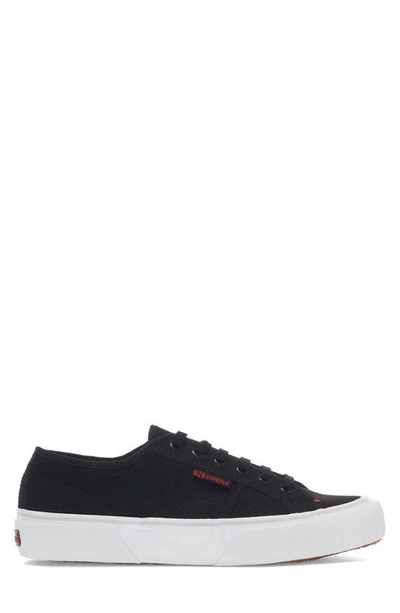 Black Superga 2490 Superga 2490 Bold Sneaker In Black-red-white