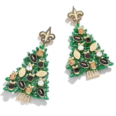 Baublebar New Orleans Saints Tree Earrings In Green