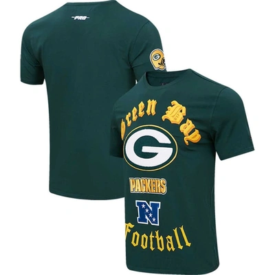Pro Standard Green Green Bay Packers Old English T-shirt