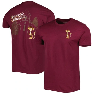 Image One Maroon Minnesota Golden Gophers Vault Premium T-shirt In Crimson