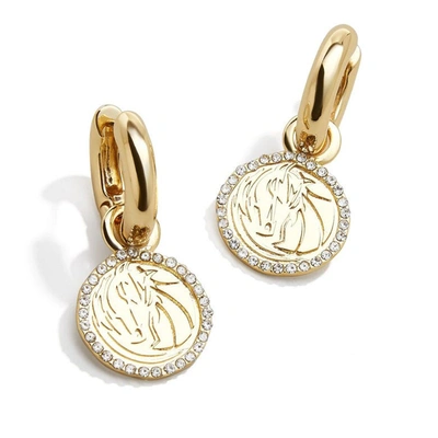Baublebar Dallas Mavericks Huggie Earrings In Gold