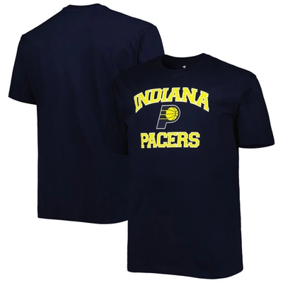 Profile Men's Navy Indiana Pacers Big And Tall Heart And Soul T-shirt