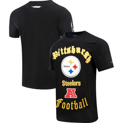 Pro Standard Black Pittsburgh Steelers Old English T-shirt