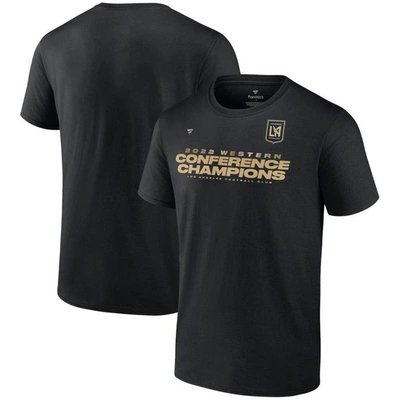 Fanatics Branded Black Lafc 2022 Mls Western Conference Champions Locker Room T-shirt