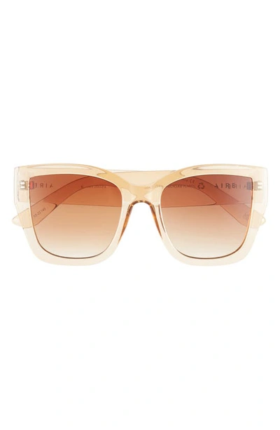 Aire Haedus 53mm Gradient Square Sunglasses In Nude / Brown Grad