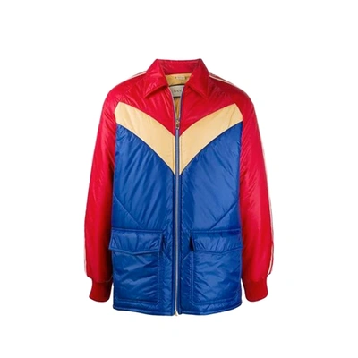 Gucci Logo Padded Jacket In Red