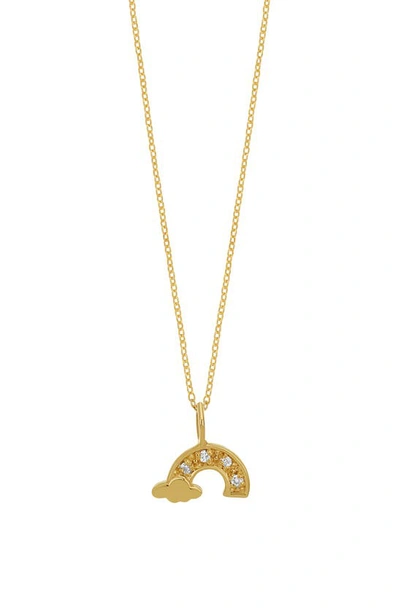 Bony Levy Kids' 18k Gold & Diamond Rainbow Necklace In 18k Yellow Gold