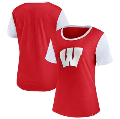 Fanatics Branded Red Wisconsin Badgers Carver T-shirt