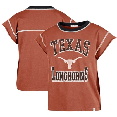 47 ' Texas Orange Texas Longhorns Sound Up Maya Cutoff T-shirt In Burnt Orange