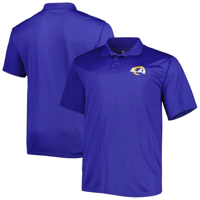 Fanatics Men's Royal Los Angeles Rams Big And Tall Birdseye Polo Shirt