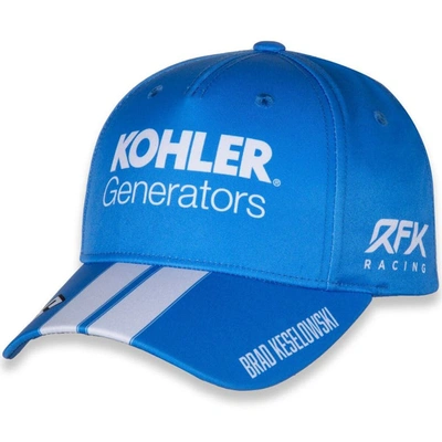 Rfk Racing Light Blue/white Brad Keselowski Uniform Adjustable Hat