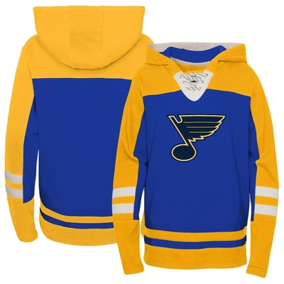 Outerstuff Kids' Preschool Blue St. Louis Blues Ageless Revisited Lace-up V-neck Pullover Hoodie