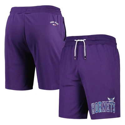 Tommy Jeans Purple Charlotte Hornets Mike Mesh Basketball Shorts