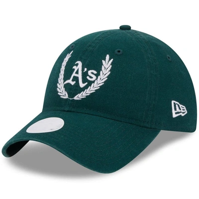 New Era Green Oakland Athletics Leaves 9twenty Adjustable Hat