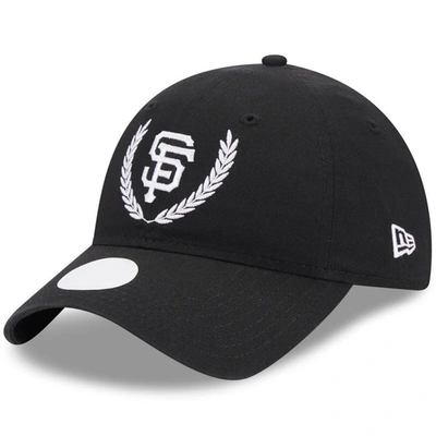 New Era Black San Francisco Giants Leaves 9twenty Adjustable Hat