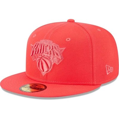 New Era Red New York Knicks Spring Color Pack 59fifty Fitted Hat