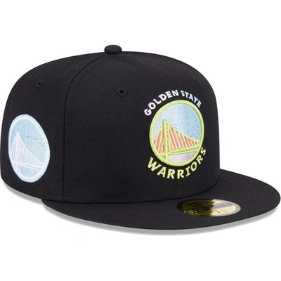 New Era Black Golden State Warriors Color Pack 59fifty Fitted Hat