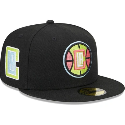 New Era Black La Clippers Color Pack 59fifty Fitted Hat
