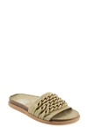 Bueno Emelia Slide Sandal In Moss