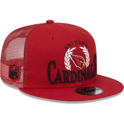 New Era Cardinal Arizona Cardinals Collegiate Trucker 9fifty Snapback Hat