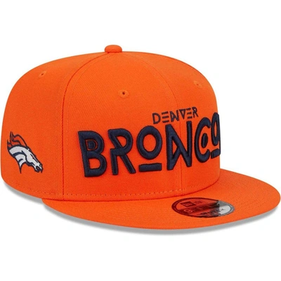 New Era Orange Denver Broncos Word 9fifty Snapback Hat