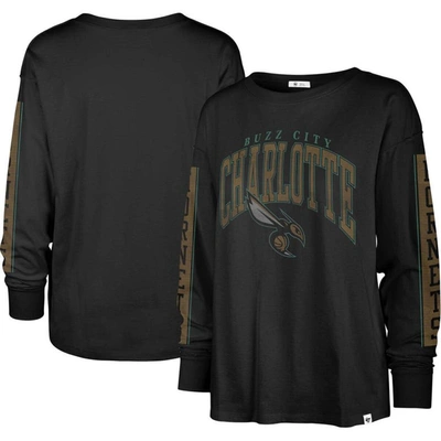 47 ' Black Charlotte Hornets City Edition Soa Long Sleeve T-shirt