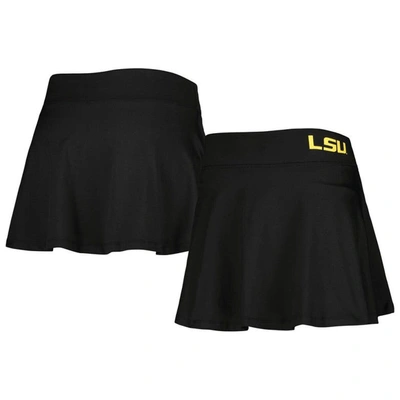 Zoozatz Black Lsu Tigers Flowy Skort