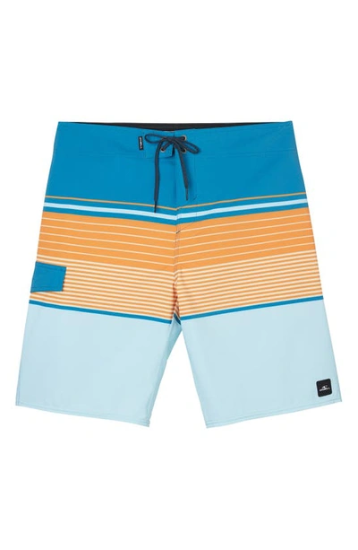 O'neill Lennox Stripe Board Shorts In Bay Blue