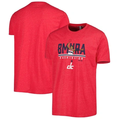 Breakingt Rui Hachimura Heather Red Washington Wizards Built For The Bay T-shirt