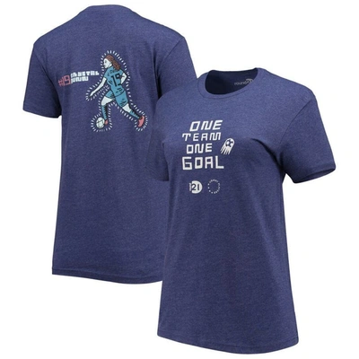 Round21 Crystal Dunn Navy Uswnt One Team One Goal T-shirt