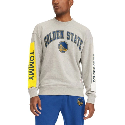 Tommy Jeans Gray Golden State Warriors James Patch Pullover Sweatshirt