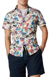 Rodd & Gunn Upper Charlton Floral Short Sleeve Button-up Shirt In Botanical