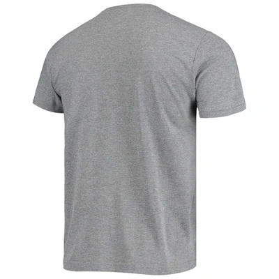 Homage Jackie Robinson Gray Brooklyn Dodgers Tri-blend T-shirt