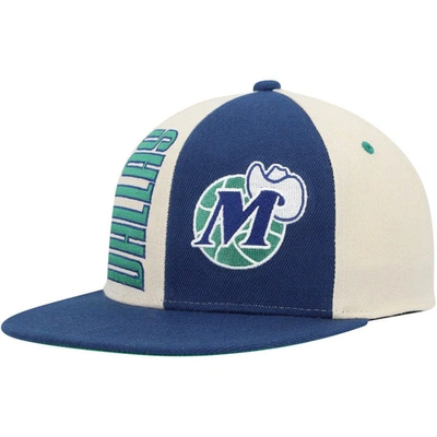 Mitchell & Ness Men's  Cream Dallas Mavericks Hardwood Classics Pop Snapback Hat