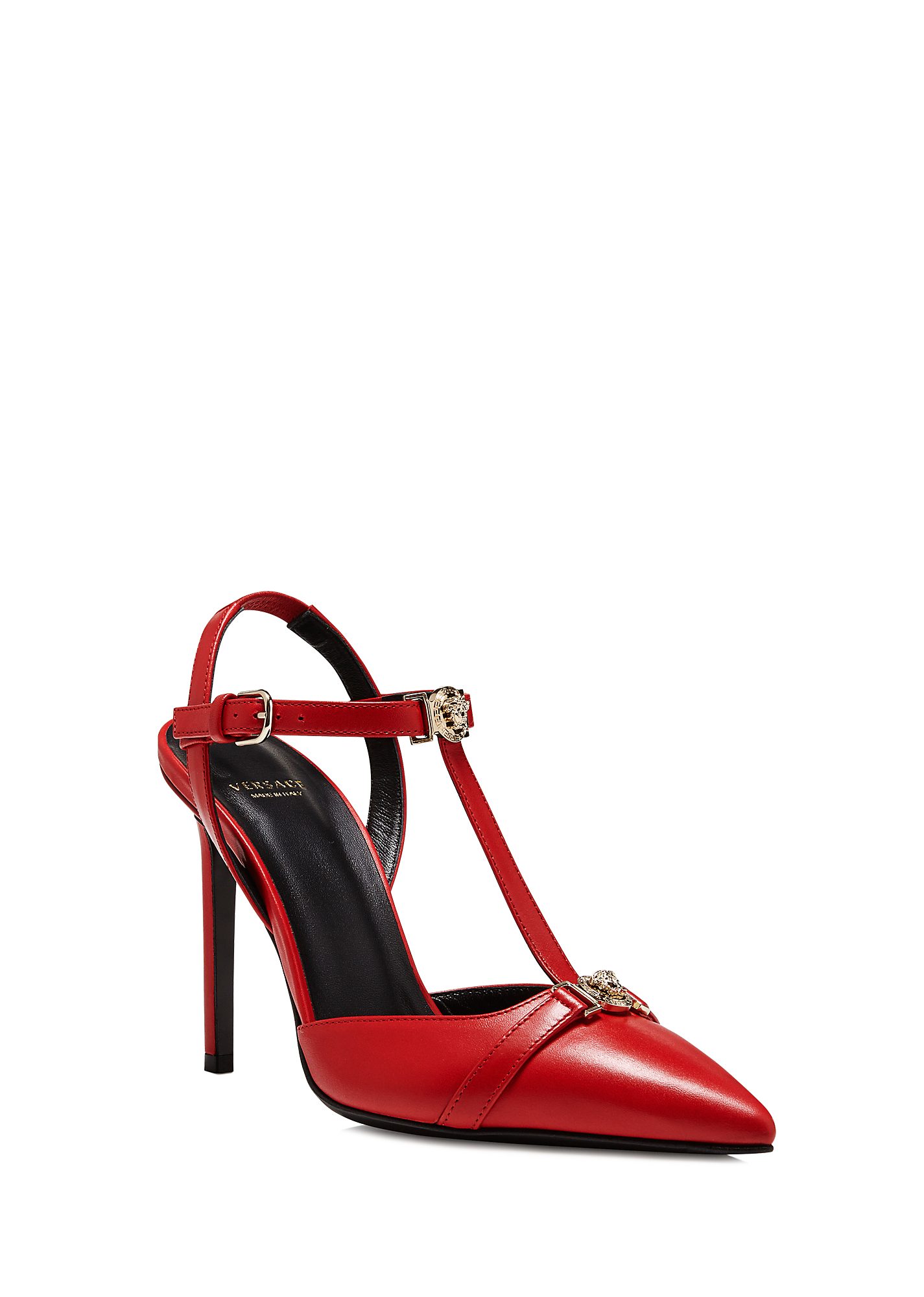 Versace Signature T-strap Pump In Red | ModeSens