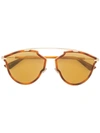 Dior So Real Riss Mirrored Sunglasses In Brown